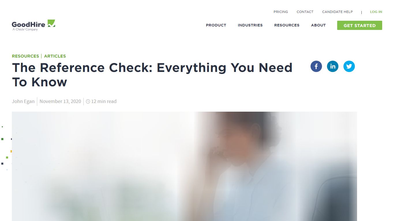 Reference Check: What It Is and How to Perform One | GoodHire